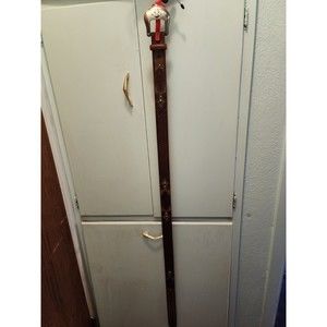 New Justin Men's Brown Leather Braided Arrow Silver Studded Belt C11615 Size 42